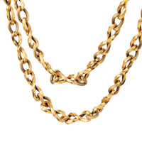 Antique 18K Yellow Gold Chain Necklace