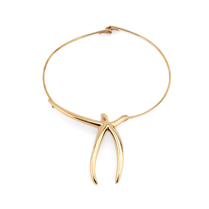 Tiffany & Co. Elsa Peretti 18K yellow gold starfish choker necklace