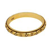 Trumpet & Horn 18k yellow gold band