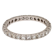 Mid Century diamond platinum eternity band