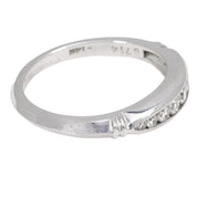 Art Deco diamond 14k white gold eternity band