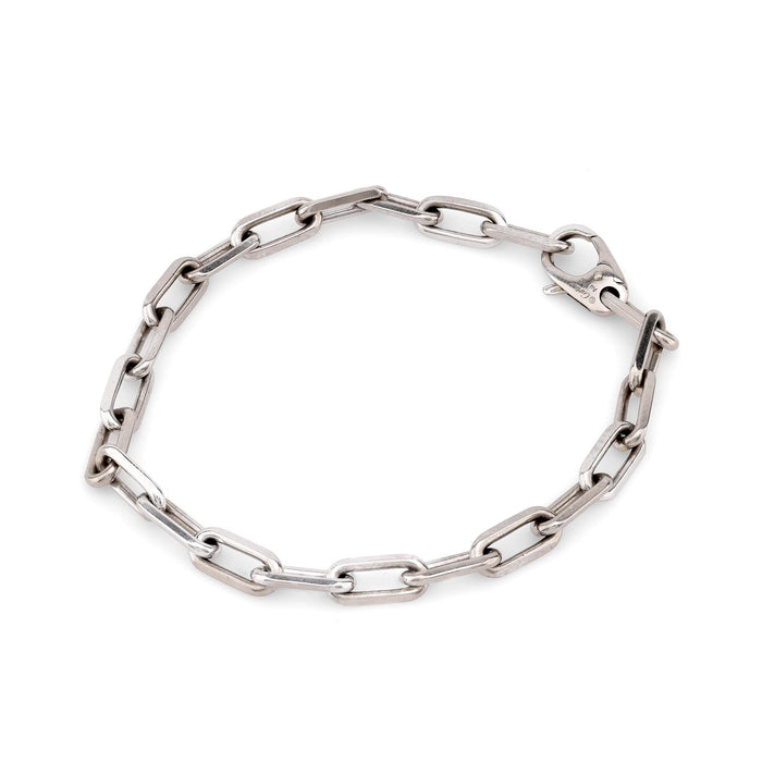 Cartier 18k white gold paperclip bracelet