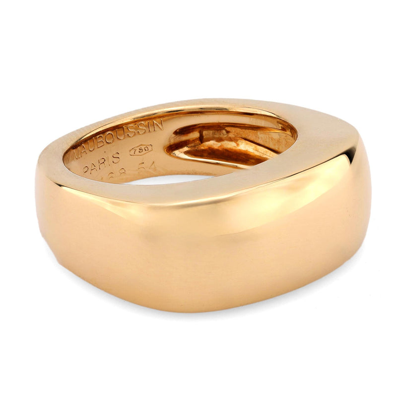 Mauboussin Paris 18k yellow gold grande cocotte band