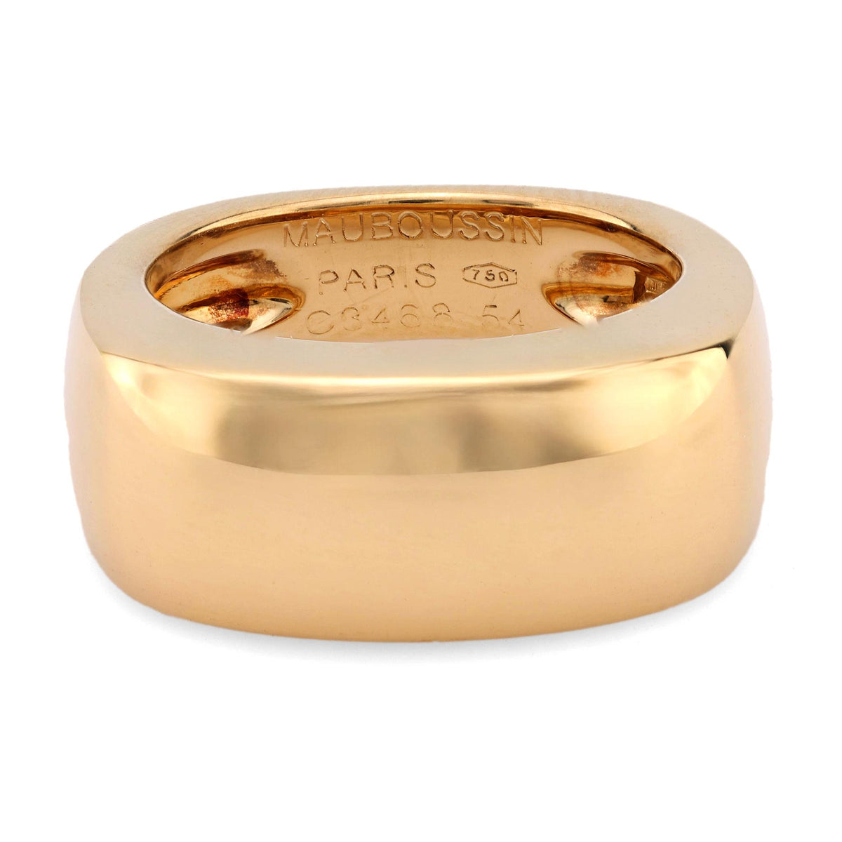 Mauboussin Paris 18k yellow gold grande cocotte band