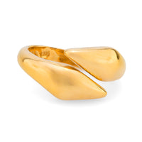 Ilias Lalaounis 18k yellow gold bypass ring