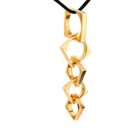 Dinh Van French 18k yellow gold "5 Cubes" necklace