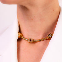 Mellerio Paris ruby diamond 18k yellow gold bracelet necklace