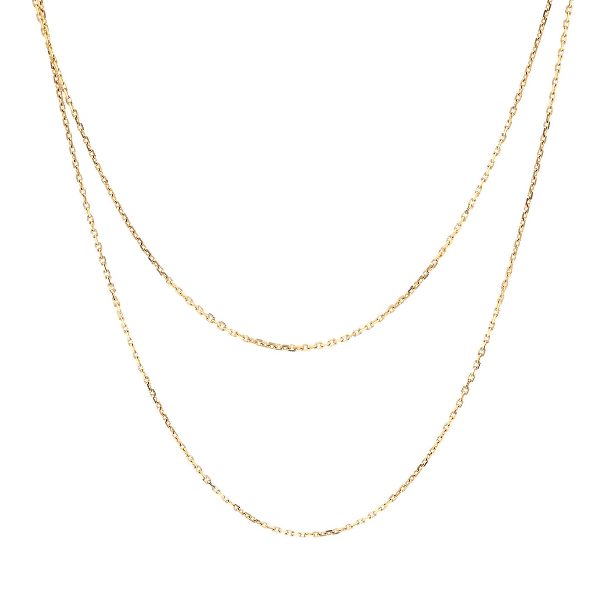 Van Cleef & Arpels French 18k yellow gold chain necklace