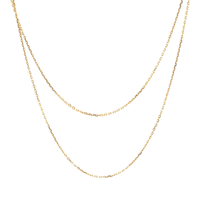 Van Cleef & Arpels French 18k yellow gold chain necklace