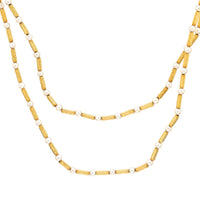 David Yurman pearl 18k yellow gold necklace