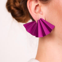 JAR Paris titanium purple "Fan" earrings