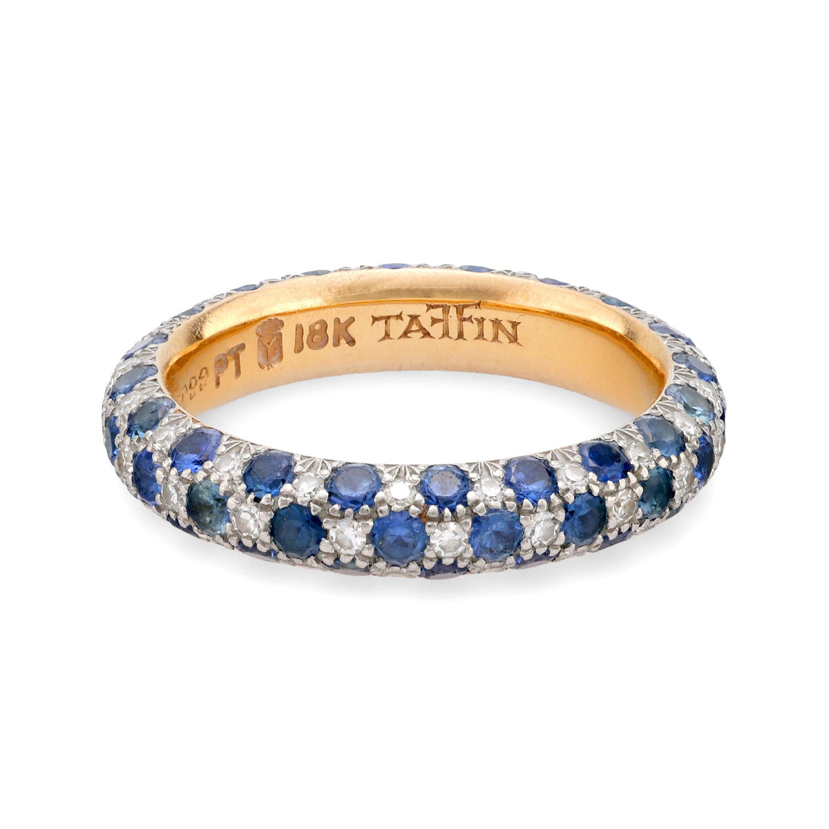 Taffin 2.50 carat total weight gemstone platinum pave band