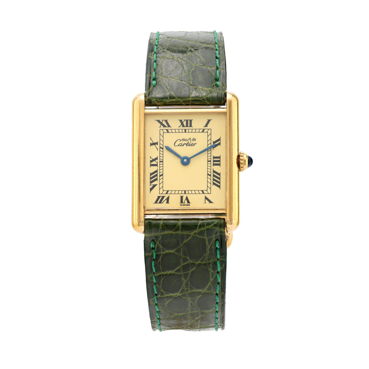 Cartier Paris gold plated Tank watch