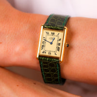 Cartier Paris gold plated Tank watch