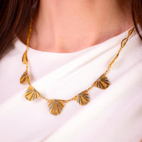 Antique French 18k yellow gold chain necklace