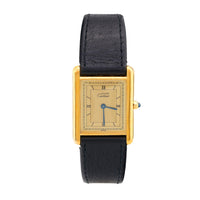 Cartier Paris gold plated Tank watch