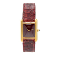 Cartier Paris gold plated tank watch