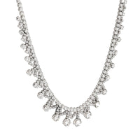 Mid Century 35 carat total weight diamond platinum cocktail necklace