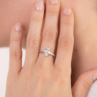 GIA 1.50 carat marquise cut diamond platinum engagement ring