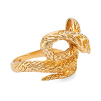 Vintage 14k yellow gold snake ring