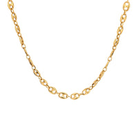 Vintage 18k yellow gold mariners chain necklace