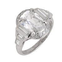 Art Deco GIA 1.50 carat old mine cut diamond platinum engagement ring