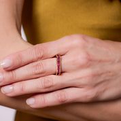 Retro ruby 14k yellow gold ring