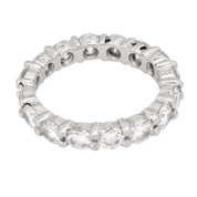 Vintage 2.60 carat total weight diamond platinum wedding band