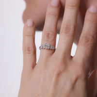 Edwardian diamond platinum engagement ring