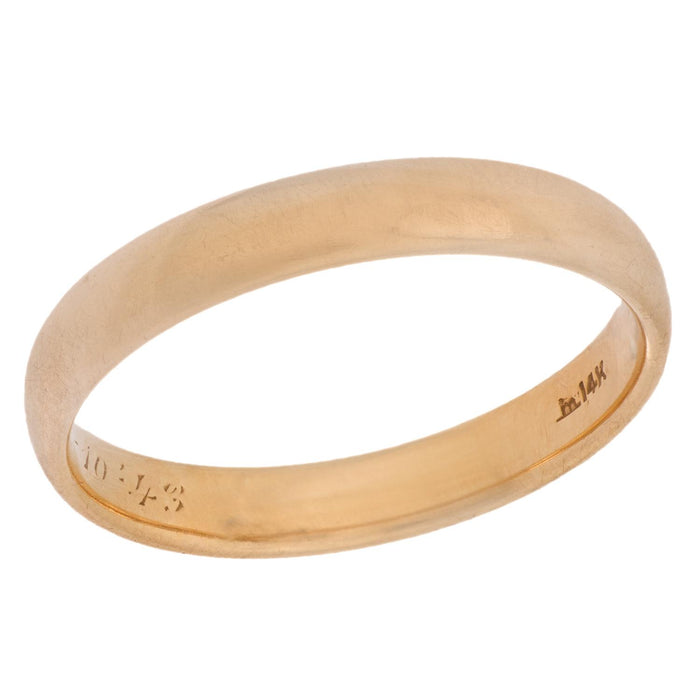 Retro 14k yellow gold wedding band
