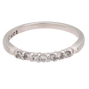 Mid Century diamond platinum wedding ring