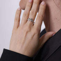 Art Deco GIA 1.01 carat old mine cut diamond platinum engagement ring
