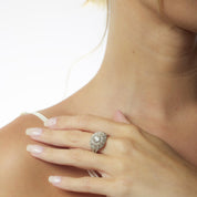 Art Deco diamond platinum ring