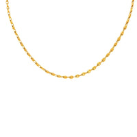 Vintage 14k yellow gold mariners chain necklace