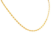 Vintage 14k yellow gold mariners chain necklace