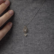 Victorian diamond 14k yellow gold necklace