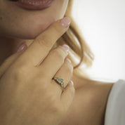 GIA 1.03 carat Asscher cut diamond 18k white gold engagement ring