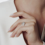 Art Deco GIA 1.53 carat diamond platinum engagement ring