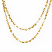 Vintage 18k yellow gold mariner link chain