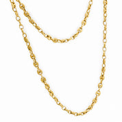 Vintage 18k yellow gold mariner link chain