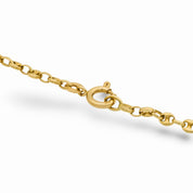 Vintage 18k yellow gold mariner link chain
