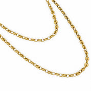 Vintage 18k yellow gold mariner link chain