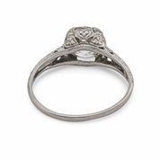 Art Deco GIA 2.16 carat diamond platinum engagement ring