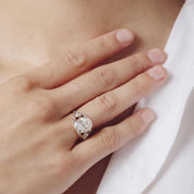 Victorian GIA 4.02 carat old mine cut diamond 18k yellow gold engagement ring