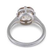 Art Deco GIA 5.00 carat fancy color old mine cut diamond platinum ring