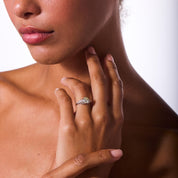 GIA 1.82 carat old European cut diamond 14k white gold engagement ring