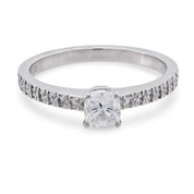 Tiffany & Co. 0.37 carat diamond platinum engagement ring