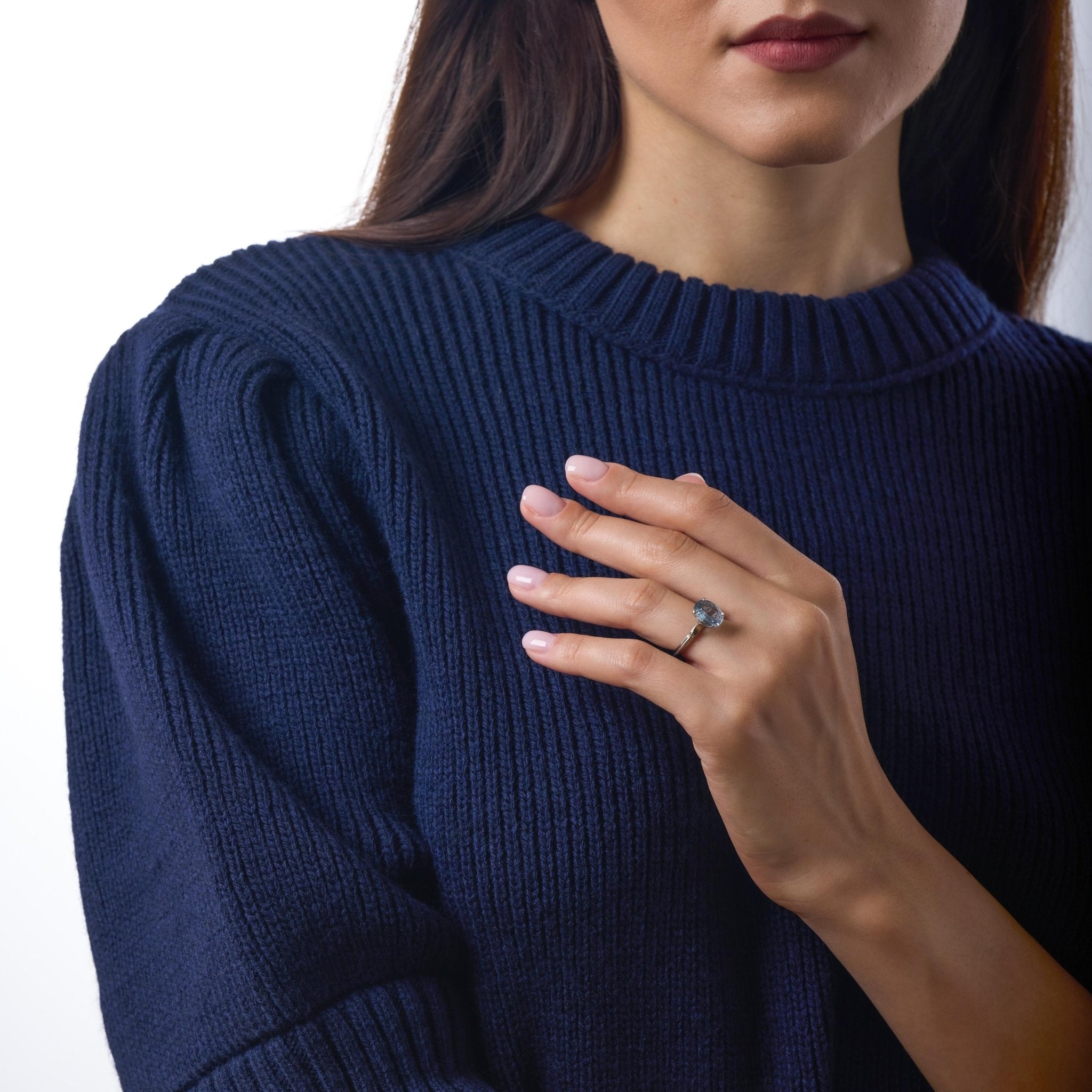 Vintage GIA 3.18 carat no heat sapphire platinum ring