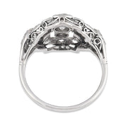 Art Deco diamond platinum ring