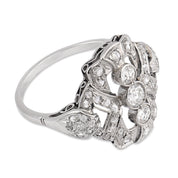 Art Deco diamond platinum ring